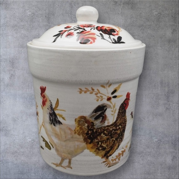 Williams Sonoma Other - Williams Sonoma Italy Rooster Francais 2008 By Marc Lacaze Small Canister 7 3/4"